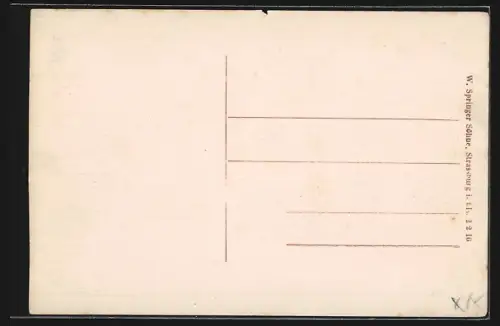 AK Colmar /Els., Theater mit Passanten