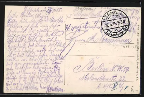 AK Rimbach-Zell, Vue du village entouré de collines boisées