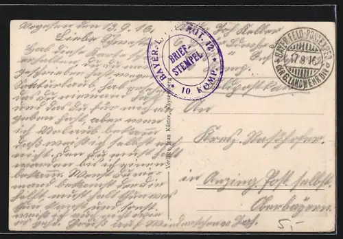 AK Bonhomme, Vue sur l`église et le village dans la vallée entourée de collines