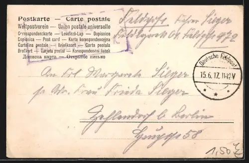 AK Sierenz, Monument de l`Immaculée Conception dans la forêt