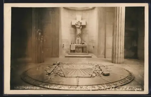 AK Hartmannswillerkopf, Crypte et Autel Catholique