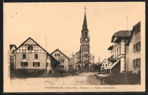 AK Pfetterhouse /Haut-Rhin, Église paroissiale