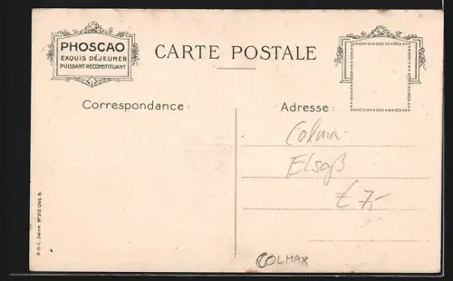 AK Colmar, Le Vieux Colmar au clair de lune, Alsace