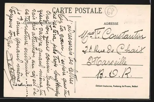 AK Traubach-le-Bas /Hte-Alsace, Rue Principale, Centre du Village