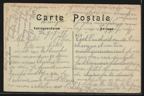 AK Friesen /Alsace, Une rue du Village