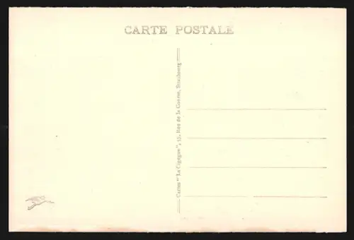 AK Colmar, Avenue de la République avec bâtiments historiques et arbres alignés