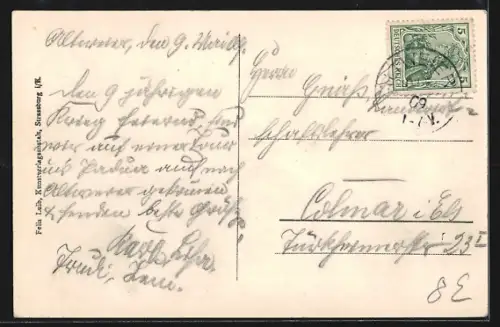 AK Aubure, Vue panoramique du village et des collines environnantes