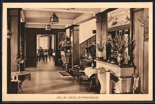 AK Ballon d`Alsace, Hall de l`Hôtel du Grand-Ballon