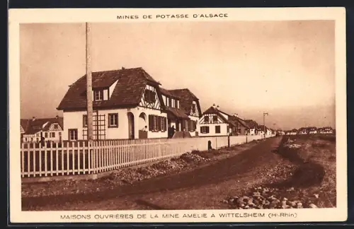 AK Wittelsheim /H.-Rhin, Maisons ouvrières de la mine Amélie