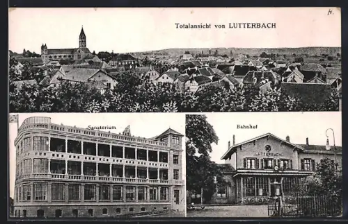 AK Lutterbach, Bahnhof und Sanatorium