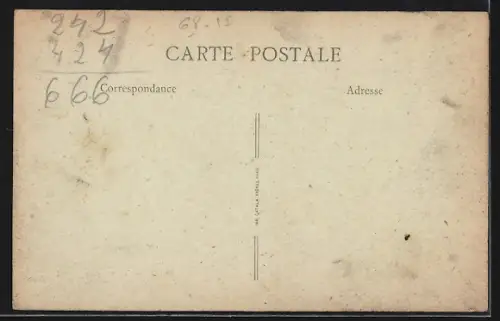 AK Dannemarie, Route de Bâle avec l`Hôtel Alois Risser