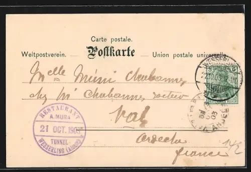 AK Wesserling, Restaurant du Tunnel, Propr. Alph. Mura