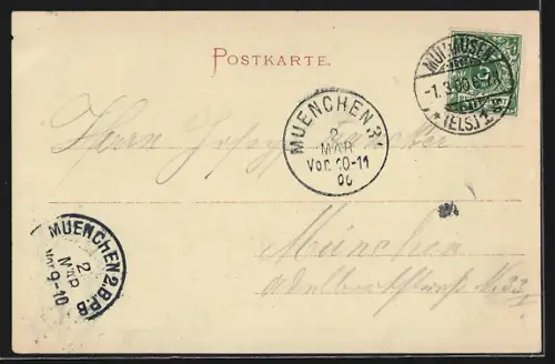 AK Mülhausen i. E., Ansicht des Neuen Quartiers