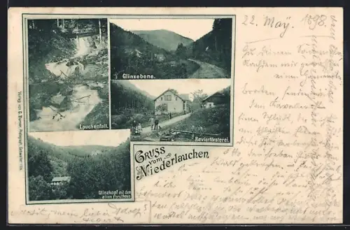 AK Niederlauchen, Glinzebene, Revierförsterei, Lauchenfall