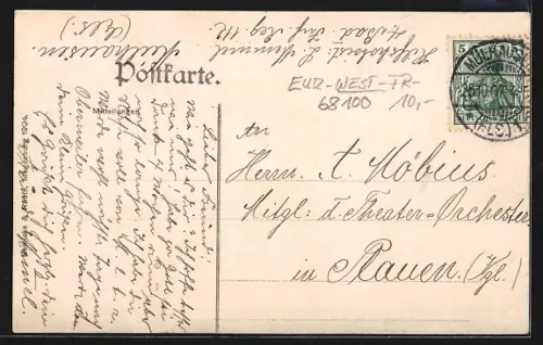 AK Mulhouse, Place du Nouveau quartier. Café Moll