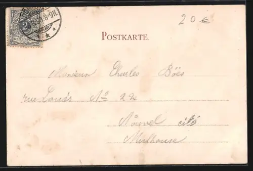 AK Dornach, Alte kath. Kirche, Neue kath. Kirche, Kath. Vereinshaus