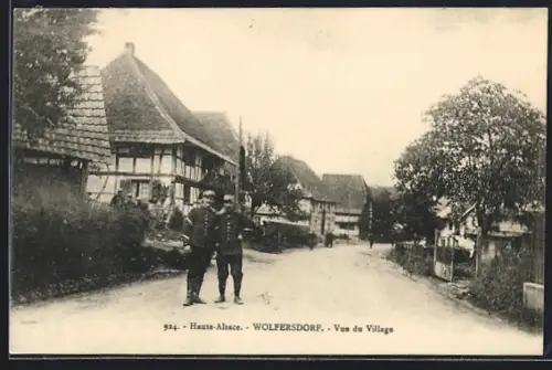 AK Wolfersdorf /Haute-Alsace, Vue du Village