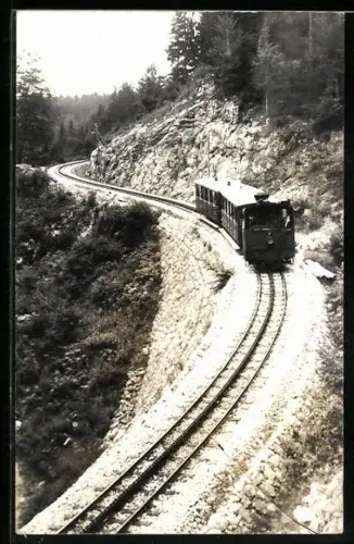 AK Zahnradbahn auf dem Hochschneeberg, Endstation der Bergbahn