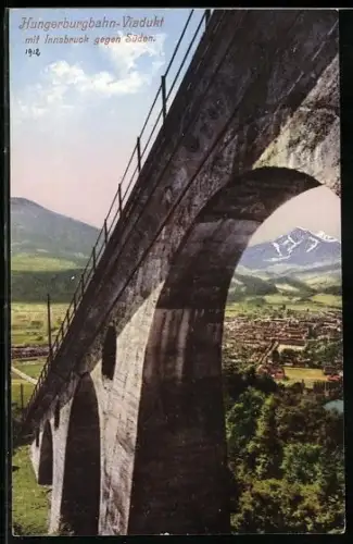 AK Hungerburgbahn bei Innsbruck, Hungerburgbahn-Viadukt
