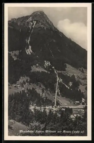 AK Niesebahn, Station Müsenen mit Niesen
