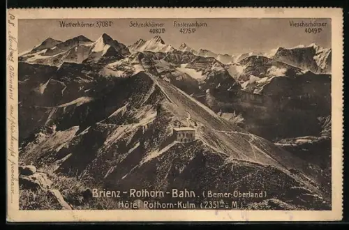 AK Brienz-Rothorn-Bahn, Hotel Rothorn-Kulm