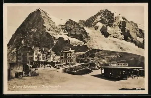 AK Jungfraubahn, Station im Berner Oberland, Bergbahn