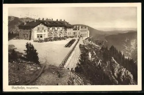 AK Rarbahn, Blick zur Bergstation