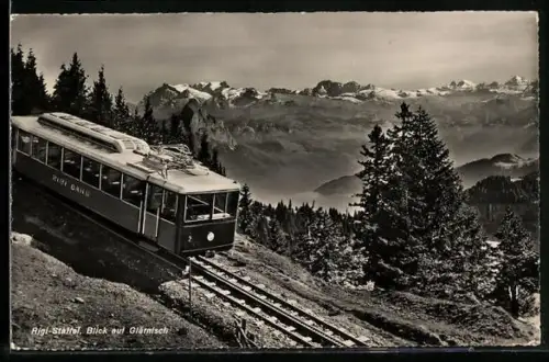 AK Rigi-Bahn, Rigi-Staffel mit Blick auf Glärnisch