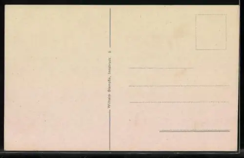 AK Innsbruck, Bergbahn auf die Hungerburg, Frau Hittspitze