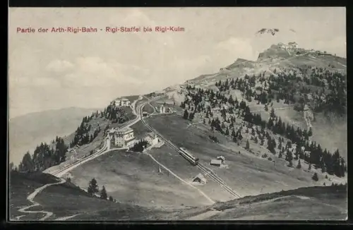 AK Arth-Rigi-Bahn, Rigi-Staffel bei Rigi-Kulm