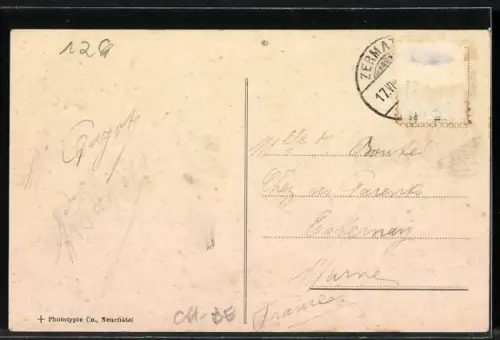 AK Chemin de fer du Gornergrat, Station Riffelberg et le Cervin