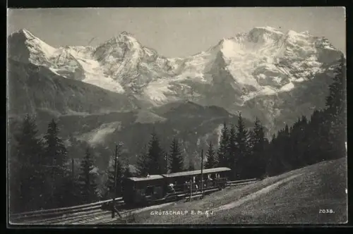 AK Grütschalp, Bergbahn an der Grütschalp