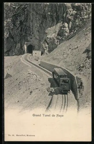 AK Naye, Grand Tunel de Naye, Bergbahn