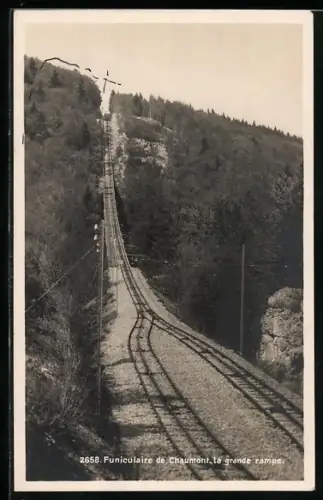 AK Funiculaire de Chaumont, Le grande rampe