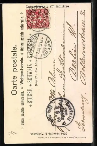 AK Gütschbahn /Luzern, Aufstieg der Bergbahn