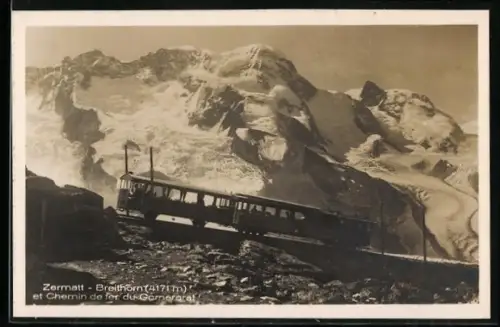 AK Zermatt, Chemin de fer du Gornergrat et Breithorn, Bergbahn