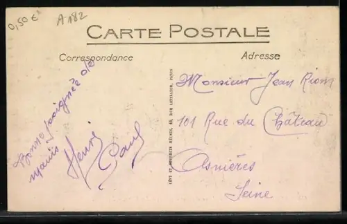 AK Lourdes, Le Funicolaire du Pic du Jer, La Gare, Bergbahn