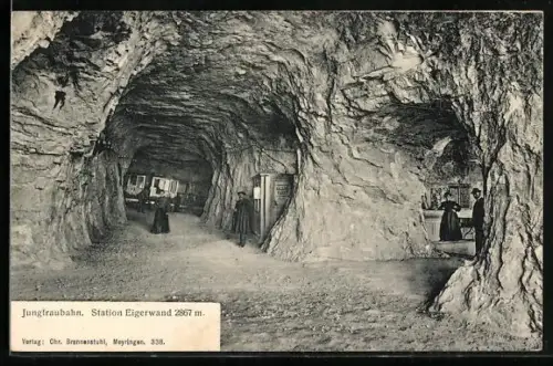 AK Eigerwand, Station Eigerwand der Jungfraubahn