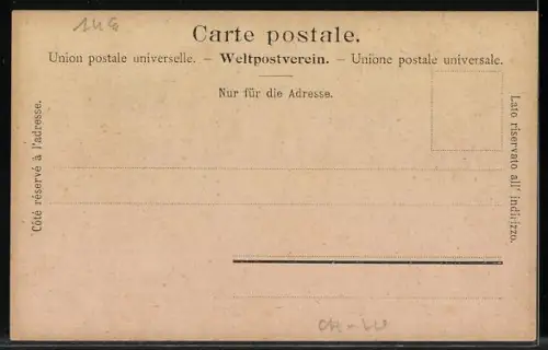 AK Vitznau, Bergbahn unterwegs, Bergbahn-Station