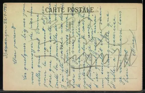 AK Besancon-les-Bains, Vue generale prise de la Station du Funiculaire de Beauregard, Bergbahn