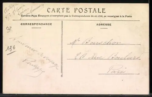 AK Laon, Le Tramway, Le Tunnel, Bergbahn