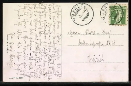 AK Locarno, Ferrovia Funicolare alla Madonna del Sasso, Bergbahn