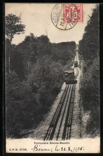 AK Bienne, Funiculaire Bienne-Macolin, Bergbahn