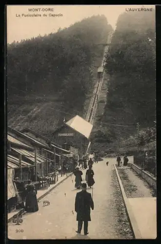 AK Mont-Dore, La Funiculaire du Capucin, Bergbahn