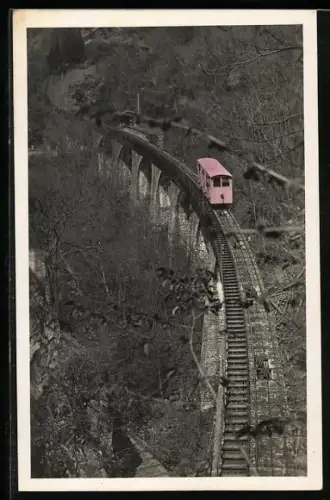 AK Locarno, Funicolare Madonna del Sasso, Bergbahn