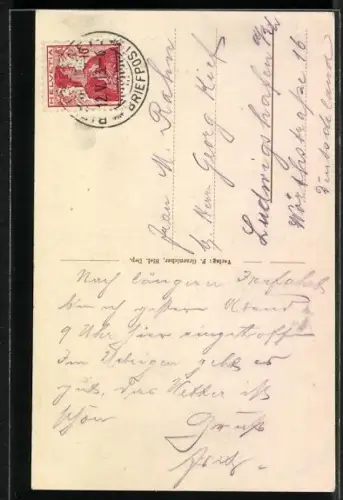 AK Drahtseilbahnen der Strecke Biel-Magglingen auf dem Weg