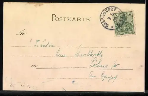 Künstler-AK Meissner & Buch (M&B) Nr. 1027: Pfingstrosen