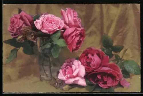 Künstler-AK Meissner & Buch (M&B) Nr. 2344: Rosen-Motiv