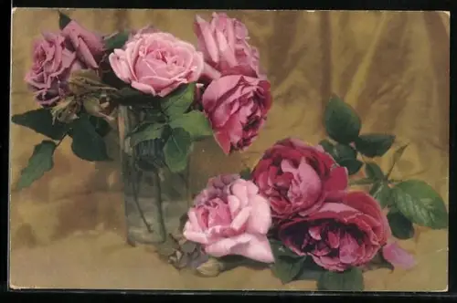 Künstler-AK Meissner & Buch (M&B) Nr. 2344: Rosen-Motiv