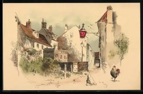 Künstler-AK Meissner & Buch (M&B): Vevey, Motiv aus dem Ort